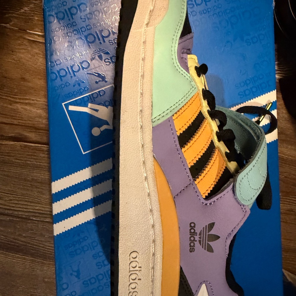 adidas Colorblock Sneaker - Purple/Teal/Yellow/Black